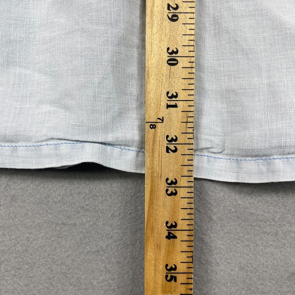 Tommy Bahama Relax Button Up Shirt Men's‎ 2XL Light Blue Pure Linen Long Sleeve - Picture 8 of 13